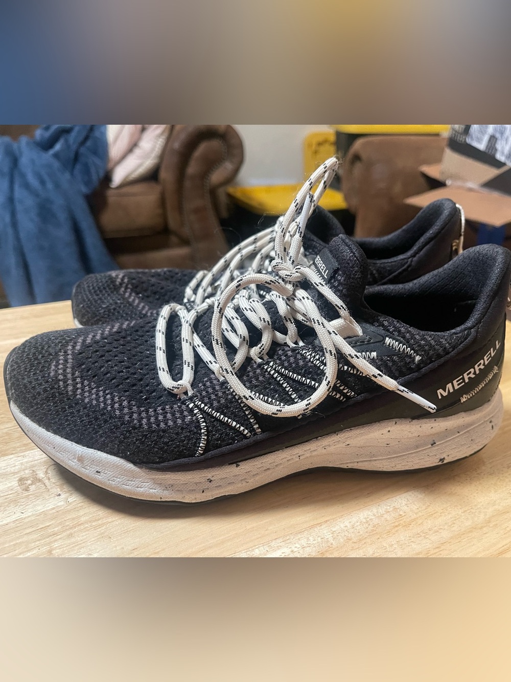 Merrell Bravada 2 Black and White Waterproof Shoes Sneakers - Womens Size US 7